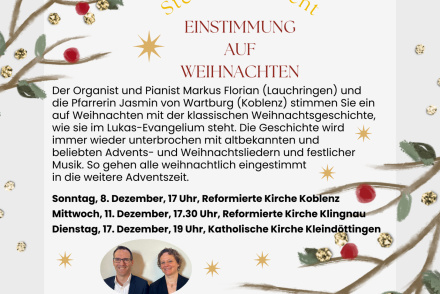 Flyer Einstimmung auf Weihnachten